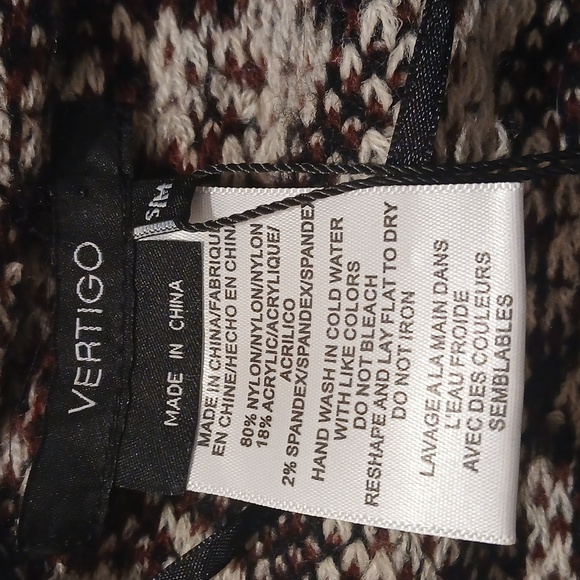 New Vertigo Paris Multi Color Poncho/Shawl Size S/M - Picture 3 of 6